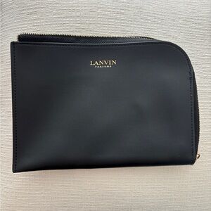 Lanvin Black Textured Pouch